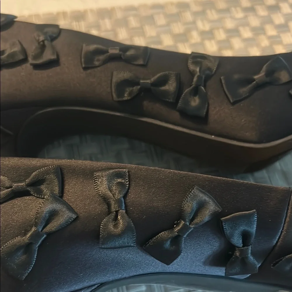 GIANI BINI Black Bow-Adorned Heels - Picture 10 of 10